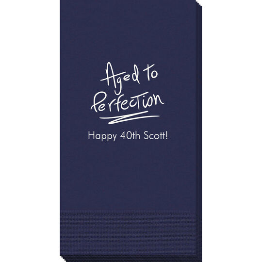 Fun Aged to Perfection Guest Towels